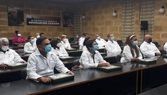 Desde Ciego de Ávila, también participaron profesionales de la salud que han cumplido misiones internacionalistas como parte de esta brigada médica de vanguardia. Foto: Minsap. Desde Ciego de Ávila, también participaron profesionales de la salud que han cumplido misiones internacionalistas como parte de esta brigada médica de vanguardia. Foto: Minsap.