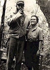Fidel und Pastorita in der Kommandantur von La Plata