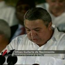 Ulises Guilarte de Nacimiento, secretario general de la Central de Trabajadores de Cuba 