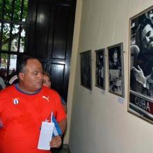 Primer secretario del Partido Comunista de Cuba en Granma, en la inauguración de la exposición fotográfica Por Siempre Fidel, en la ciudad de Bayamo, provincia Granma.