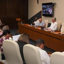 El Jefe de Estado habló de chequear cada recurso que se entregue para rehabilitar viviendas, y de conocer el verdadero impacto de cada decisión. Foto: Estudios Revolución