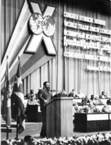 Fidel durante las sesiones del X Congreso de la FSM efectuado en La Habana en febrero de 1982 Fidel durante las sesiones del X Congreso de la FSM efectuado en La Habana en febrero de 1982