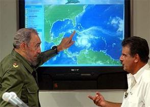 Fidel Castro junto a Dr. José Rubiera