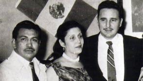 Fidel Castro en México junto a María Antonia
