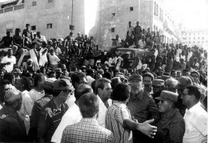 La fuerza moral de Fidel se impuso en los disturbios del 5 de agosto de 1994. Foto: Archivo de Granma
