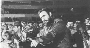 Fidel, en el acto a que se refiere el texto. | foto: Jorge Oller