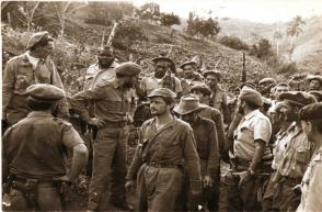 Milicianos destacados en operaciones de aquella epopeya que algunos llamaron Limpia del Escambray durante la captura de bandidos en una zona de ese lomerío central de Cuba
