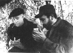 Fidel y Matthews en aquel encuentro. Esta imagen recorrió el mundo