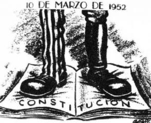 El joven abogado Fidel Castro denunció en contundente artículo el cuartelazo del 10 de marzo de 1952 del general Fulgencio Batista. Autor: Juventud Rebelde