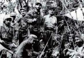 Fidel y otros de los integrantes del destacamento guerrillero desde su formación en Cinco Palmas.