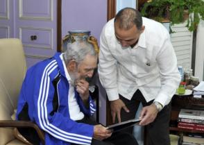 Fidel Castro y Antonio Guerrero