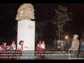 Акция в память XX годовщины гибели Че Гевары. Пинар дель Рио 