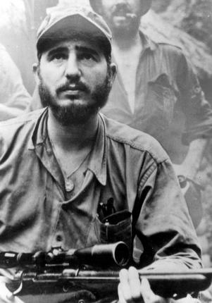 Alla Sierra Maestra. Foto pubblicata all’edizione del 17  febbraio 1957 del giornale nordamericano The New York Times, dove appare un’intervista fatta a Fidel dal giornalista Herbert Matthews.