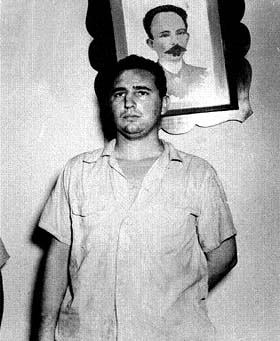This is one of the first photos of Fidel after the attack on the Moncada Barracks, taken at the Vivac in Santiago de Cuba.  The picture is the property of Ernesto Ocaña, photographer for the Diario de Cuba.